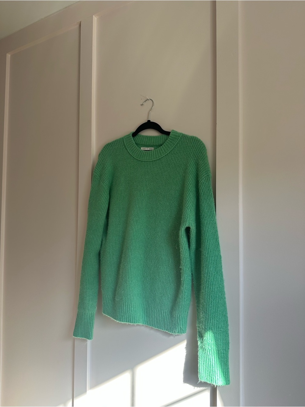 American Eagle Soft Knit Crewneck Sweater - Green